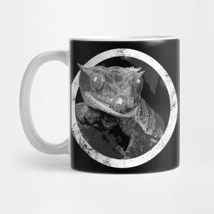 Distressed Pet Crested Gecko Icon Mug